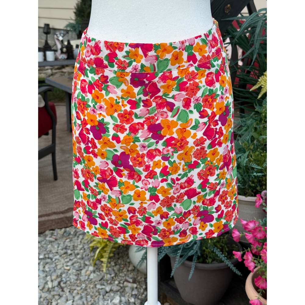 Princess Polly Floral Mini Skirt Multi Color Pink Orange Size US 12 NWT